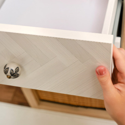 Cabinet sticker Light herringbone