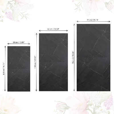 Furniture decal Black marble