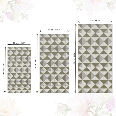 Furniture vinyl wrap Triangular mosaic