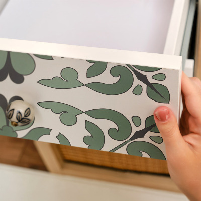 Furniture vinyl Green ornament