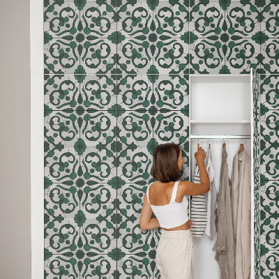 Furniture vinyl Green ornaments