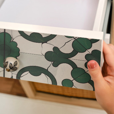 Furniture vinyl Green ornaments