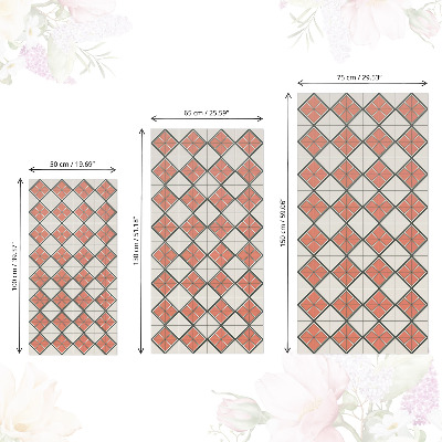 Furniture vinyl Checkerboard of tiles
