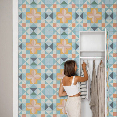 Cabinet sticker Geometric mosaic