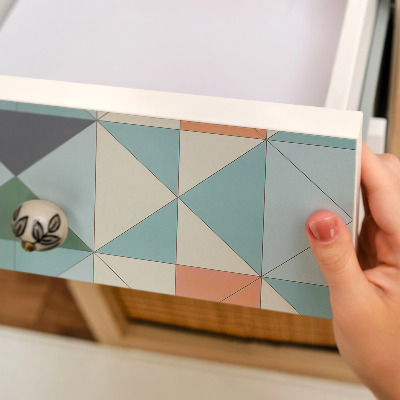 Cabinet sticker Geometric mosaic