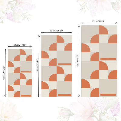 Furniture decal Vintage shapes