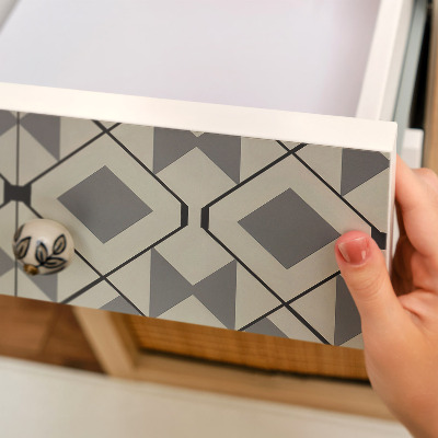 Cabinet sticker Modern geometry