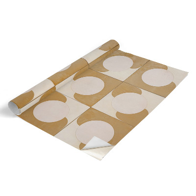 Cabinet sticker Mustard shapes