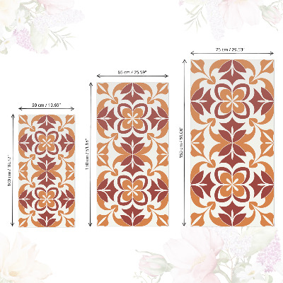 Furniture decal Floral pattern