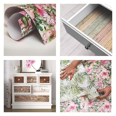 Furniture vinyl wrap Botanical pattern