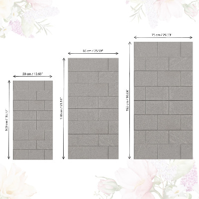 Cabinet sticker Gray blocks