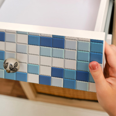 Cabinet sticker Blue mosaic