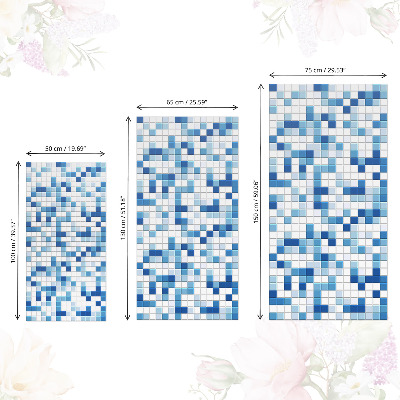 Cabinet sticker Blue mosaic