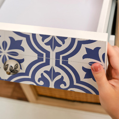Furniture vinyl Blue pattern