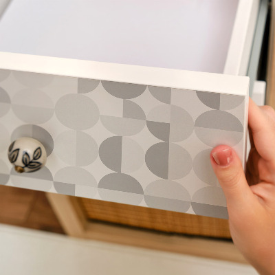 Cabinet sticker Gray geometry