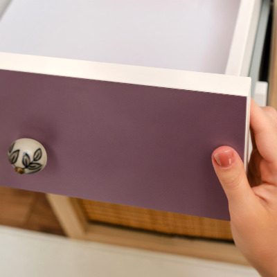 Cabinet sticker Purple color