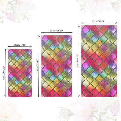 Furniture vinyl Rainbow stained glass