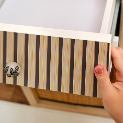 Furniture vinyl Beige stripes