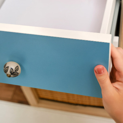 Furniture vinyl wrap Blue water