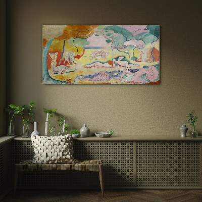 Summer dreams in colors Glass art print