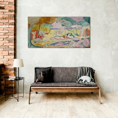 Summer dreams in colors Glass art print