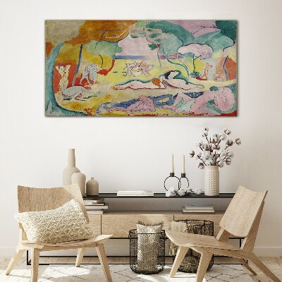 Summer dreams in colors Glass art print