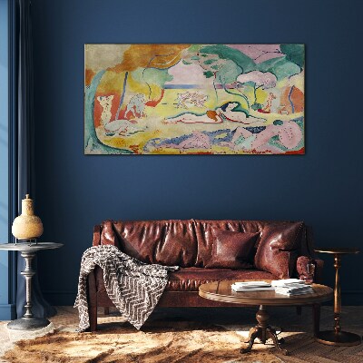 Summer dreams in colors Glass art print