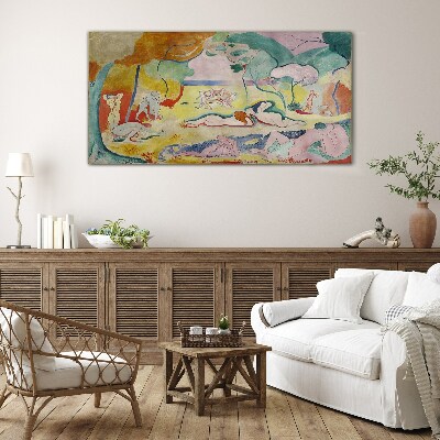 Summer dreams in colors Glass art print