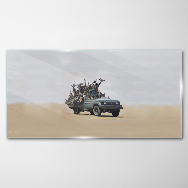 Banksy War Glass art print