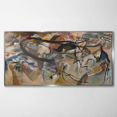 Composition V Kandinsky Wall art on glass
