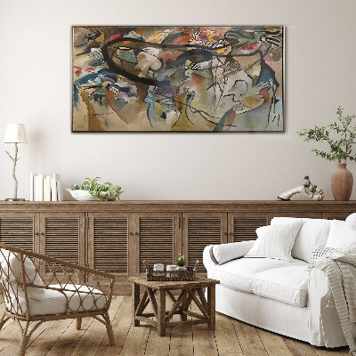 Composition V Kandinsky Wall art on glass