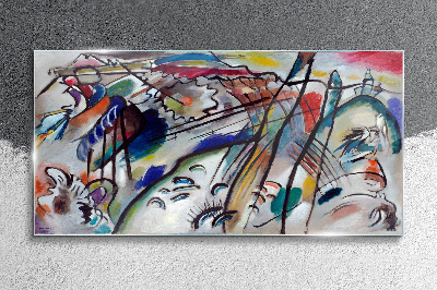 Abstraction kandinsky Glass Wall Art