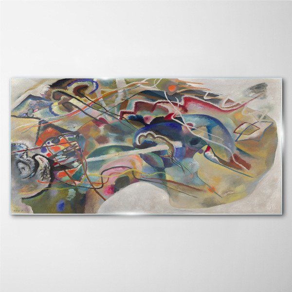 Abstraction Wassily Kandinsky Wall art on glass