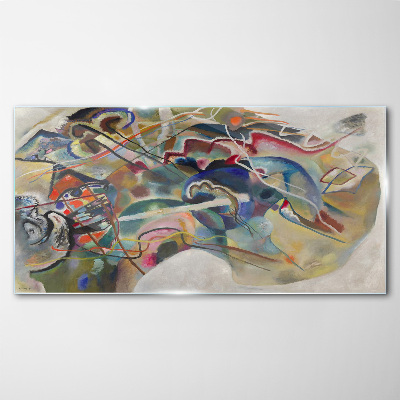 Abstraction Wassily Kandinsky Wall art on glass