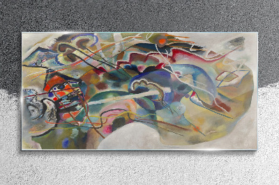Abstraction Wassily Kandinsky Wall art on glass