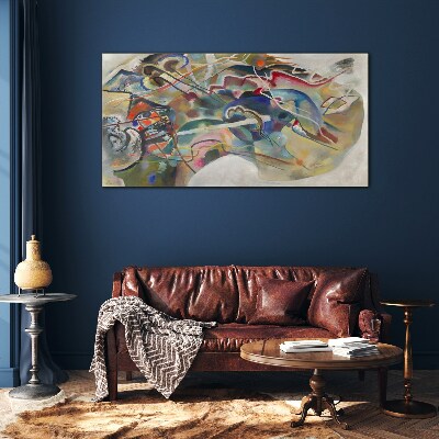 Abstraction Wassily Kandinsky Wall art on glass