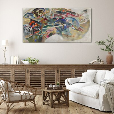 Abstraction Wassily Kandinsky Wall art on glass