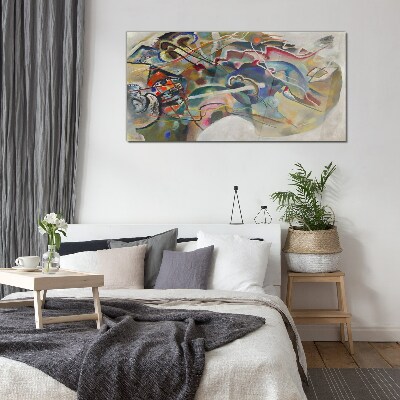 Abstraction Wassily Kandinsky Wall art on glass