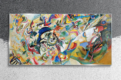 Composition VII Kandinsky Wall art on glass