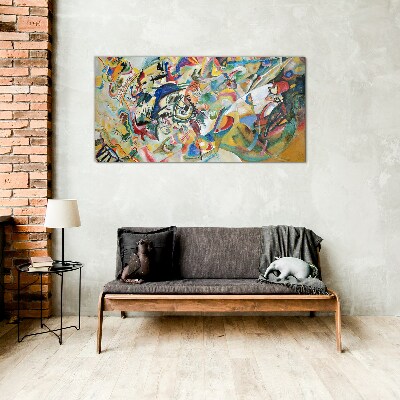 Composition VII Kandinsky Wall art on glass