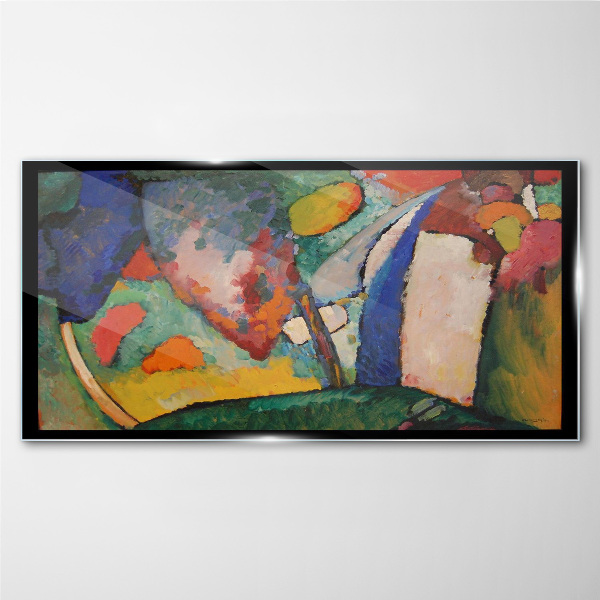 Waterfall Abstraction Kandinsky Glass art print