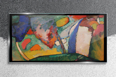 Waterfall Abstraction Kandinsky Glass art print