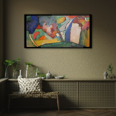 Waterfall Abstraction Kandinsky Glass art print