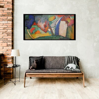 Waterfall Abstraction Kandinsky Glass art print
