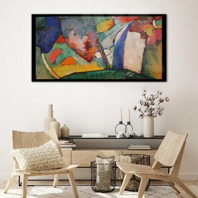 Waterfall Abstraction Kandinsky Glass art print