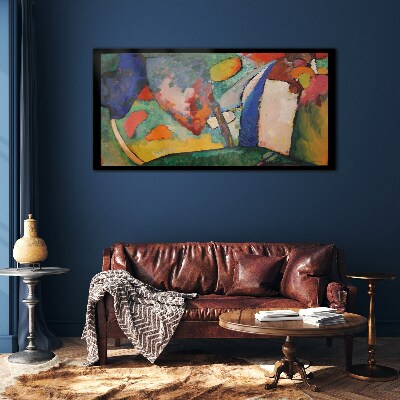 Waterfall Abstraction Kandinsky Glass art print