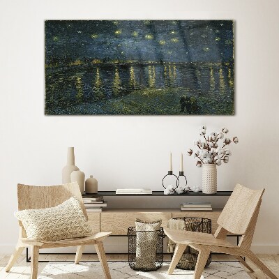 Stars over the Rhone Glass art print