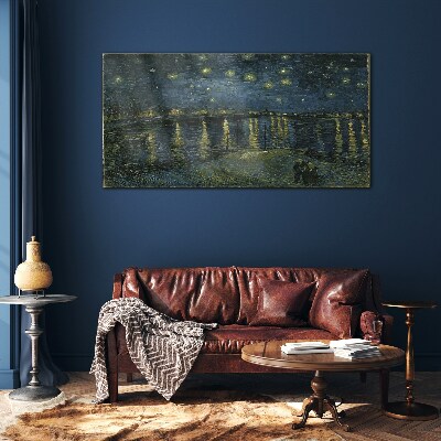 Stars over the Rhone Glass art print