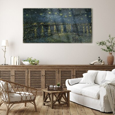 Stars over the Rhone Glass art print