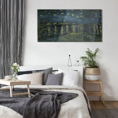 Stars over the Rhone Glass art print